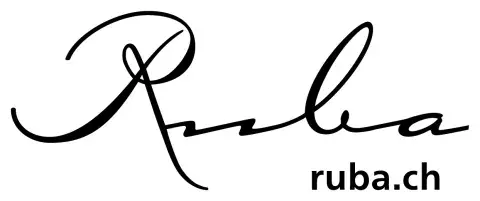 RUBA Logo mit Schriftzug und URL ruba.ch – RUBA Objektbau AG, Innenausbau, Schreinerei, Zimmerei und Metallbau in der Schweiz