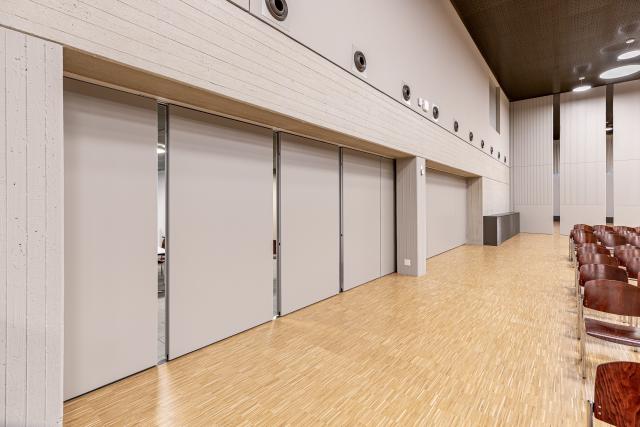 Schalldämmende Schiebewand Saal