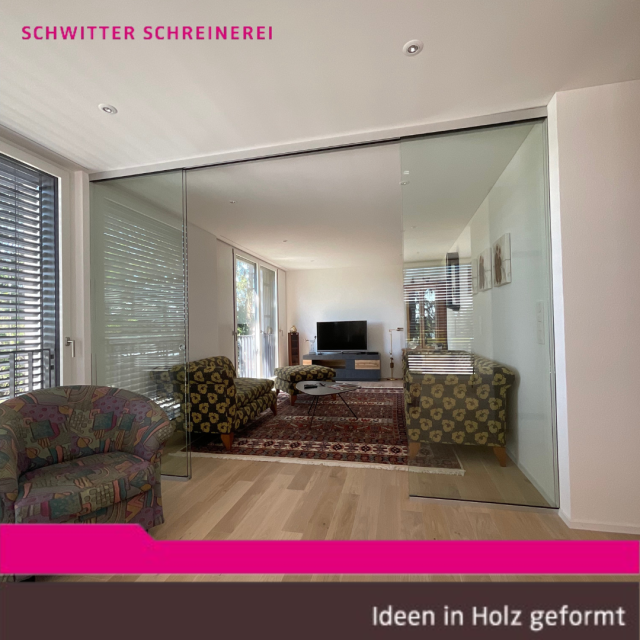 Ganzglas Schiebetüre